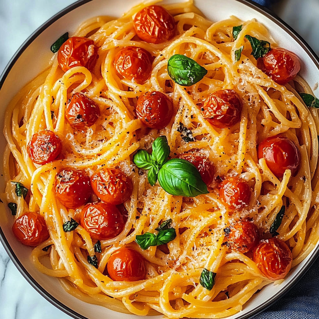 Recipe preparation for Cherry Tomato Pasta