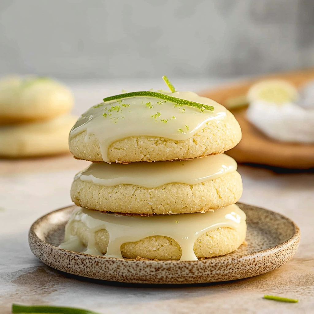 Recipe preparation for Key Lime Cookies