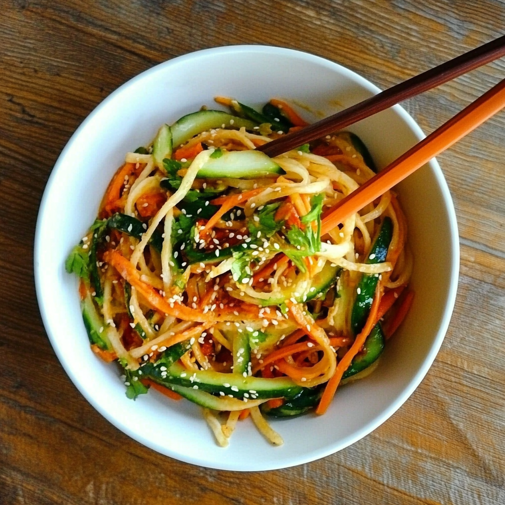 Recipe preparation for Cold sesame noodles