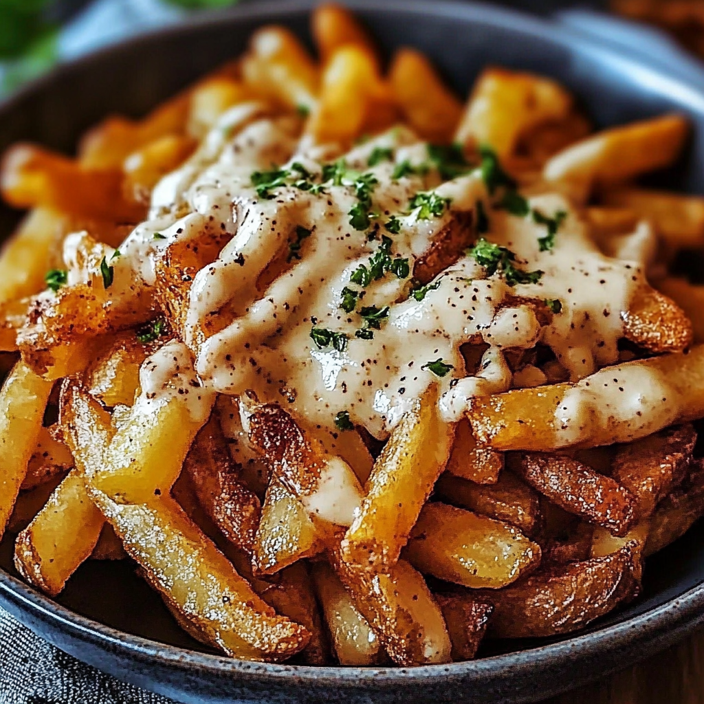 Recipe preparation for Louisiana Voodoo Loaded Fries