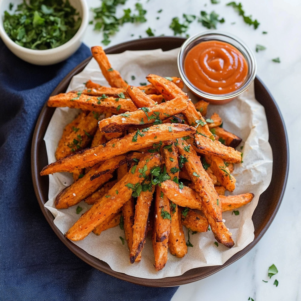 Recipe preparation for Easy Sweet Potato Fries