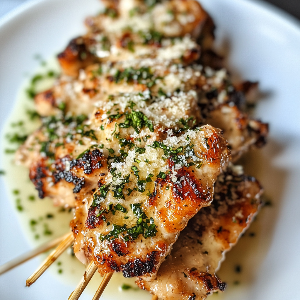 Recipe preparation for Blackstone Garlic Parmesan Chicken