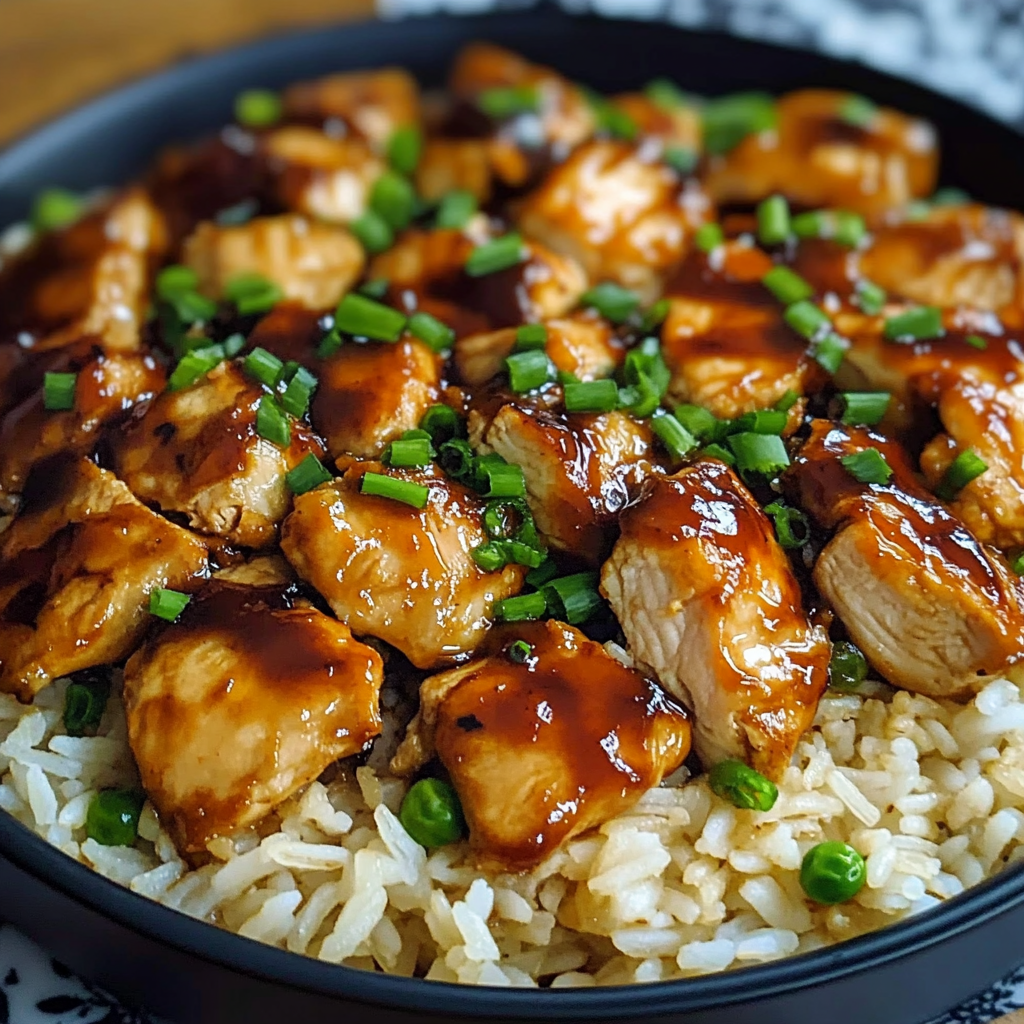 Recipe preparation for Honey BBQ Chicken & Rice