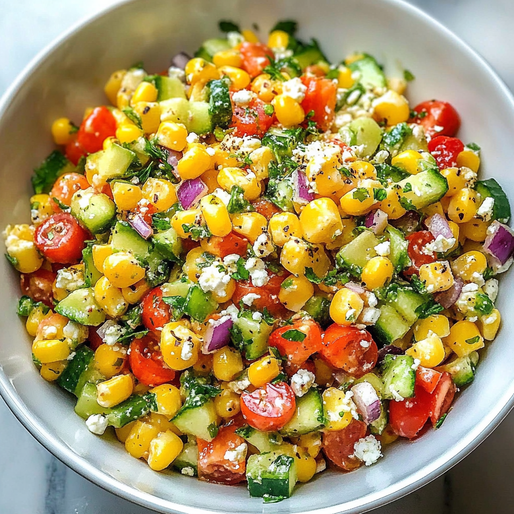 Recipe preparation for Corn Salad