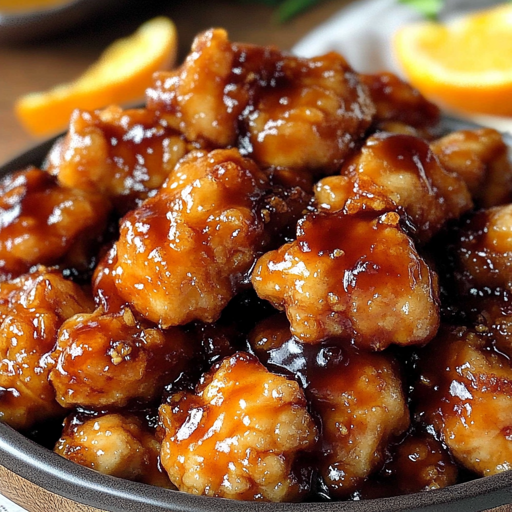 Recipe preparation for Baked Orange Chicken