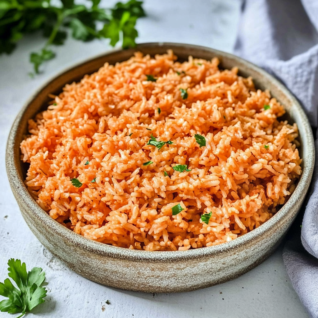 Recipe preparation for Spanish Rice
