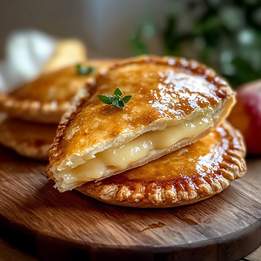 Recipe preparation for Stuffed Cheesecake Fried Apple Pies