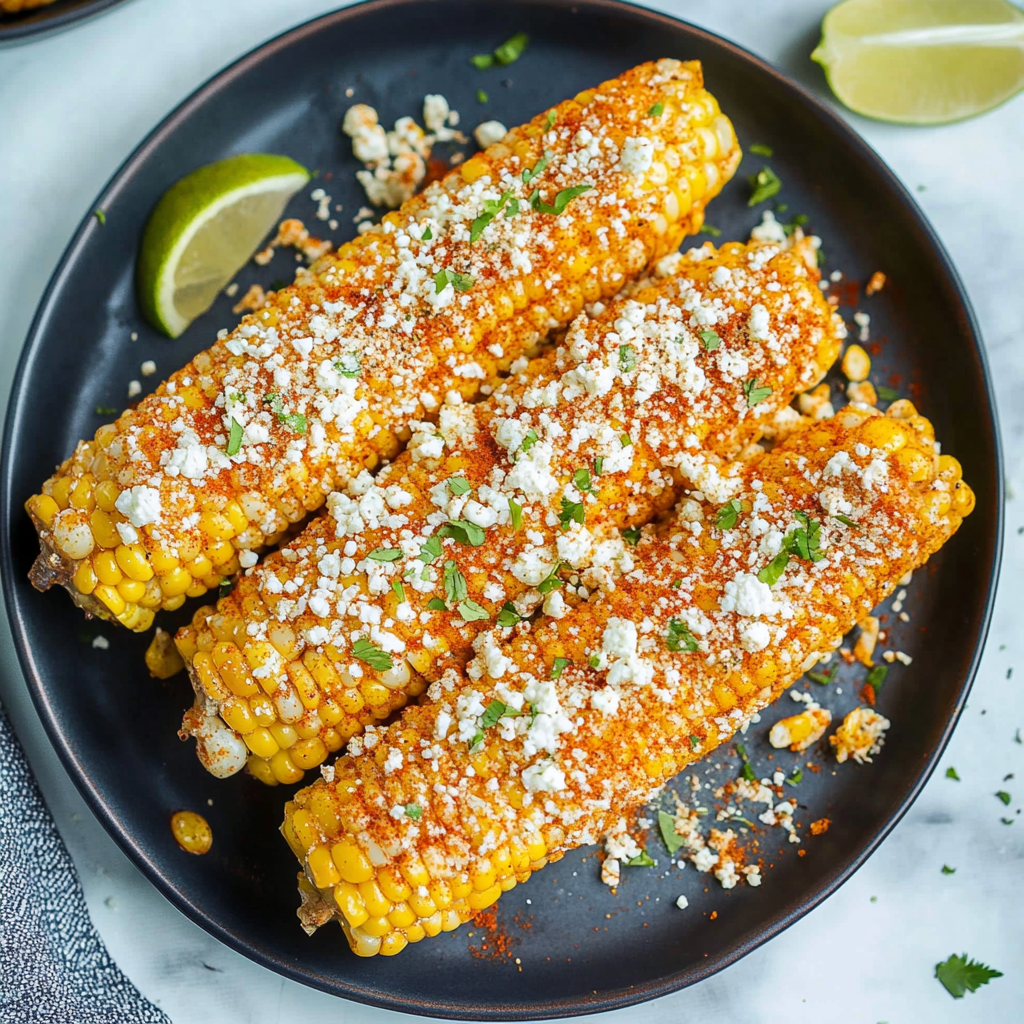 Recipe preparation for Homemade Mexican Street Corn