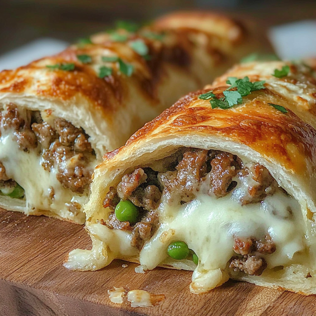 Recipe preparation for Philly Cheesesteak Stromboli