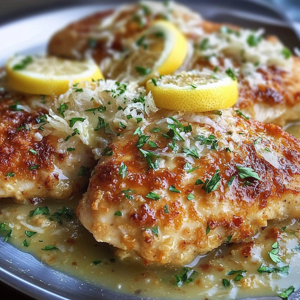 Recipe preparation for Lemon Chicken Romano