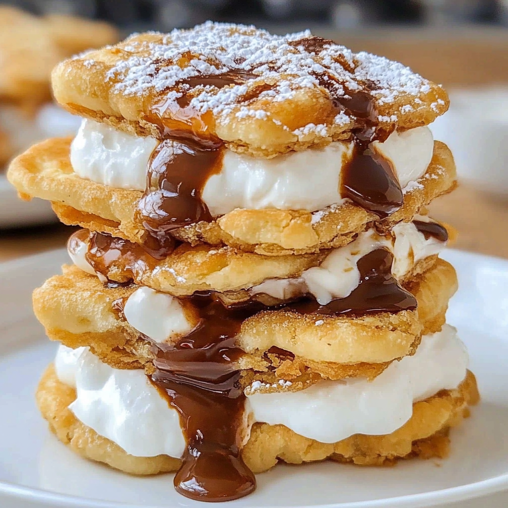 Recipe preparation for Deep Fried S'Mores