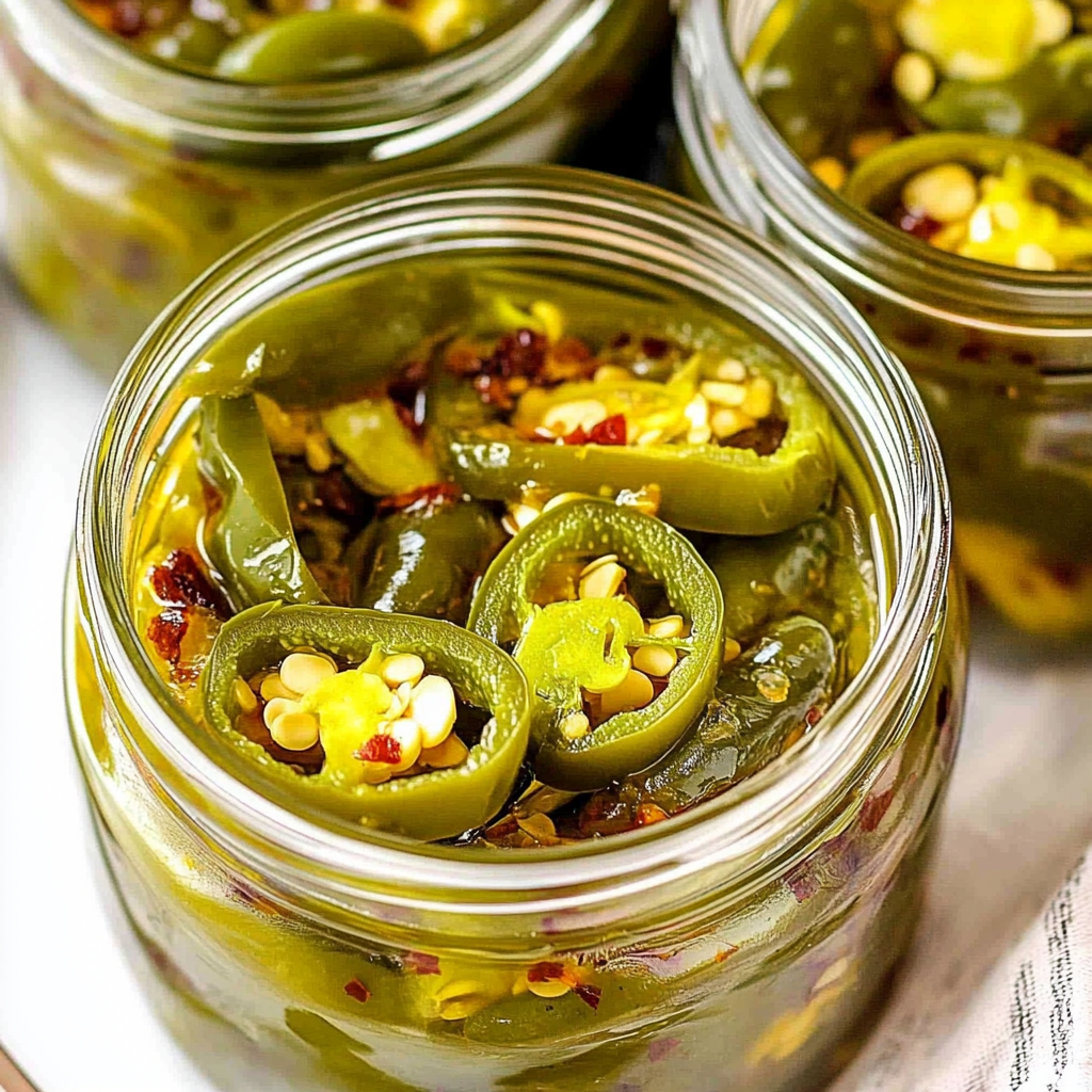 Recipe preparation for Candied Jalapenos