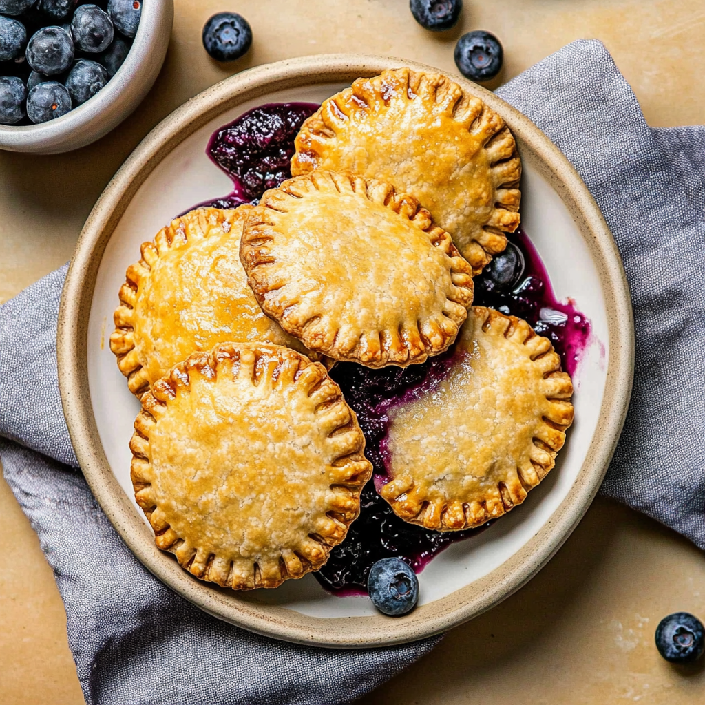 Recipe preparation for Air Fryer Blueberry Hand Pies