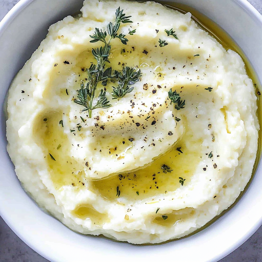 Recipe preparation for Creamy Copycat Cauliflower Puree Recipe