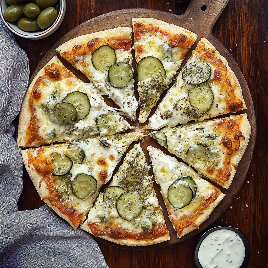 Recipe preparation for Pickle Pizza