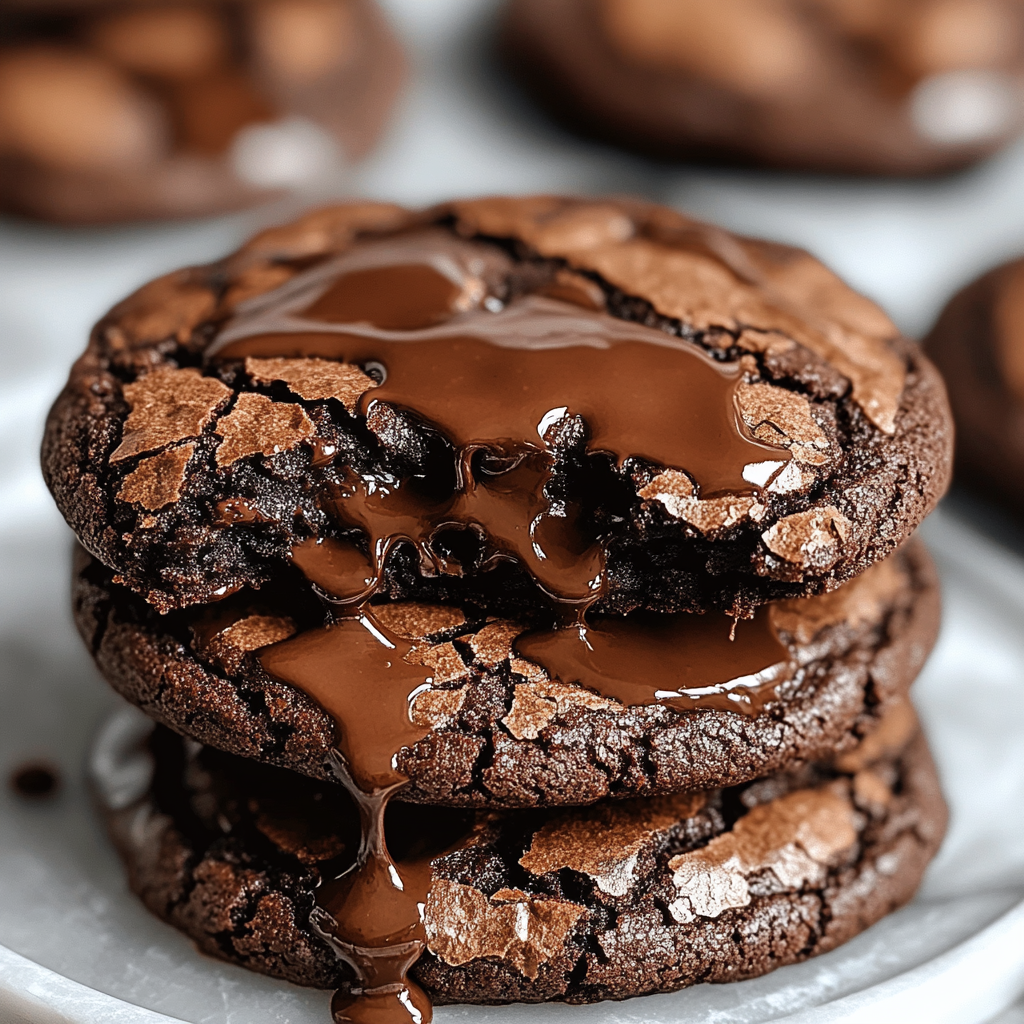 Recipe preparation for Fudgy Brownie Cookies