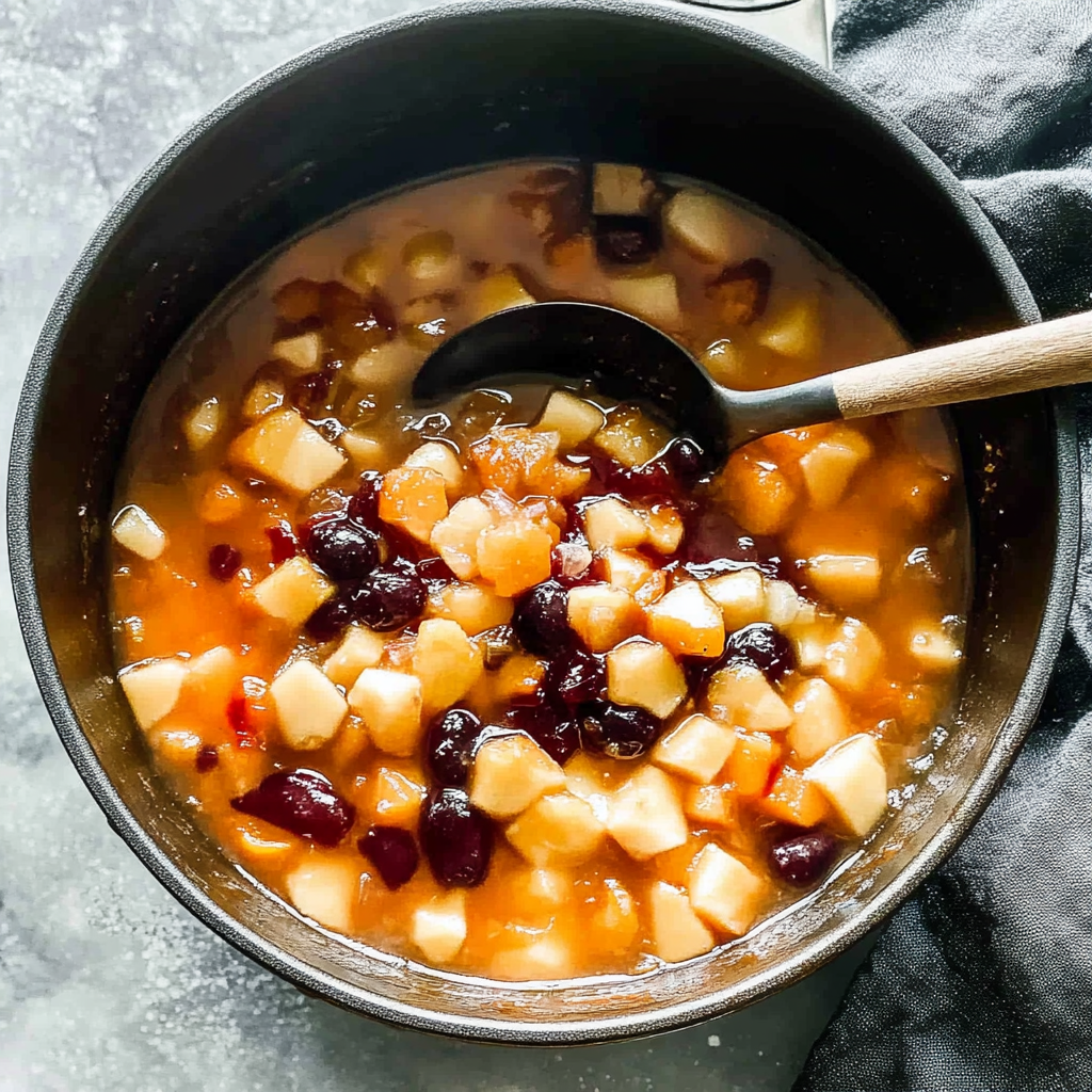 Recipe preparation for Peach Chutney