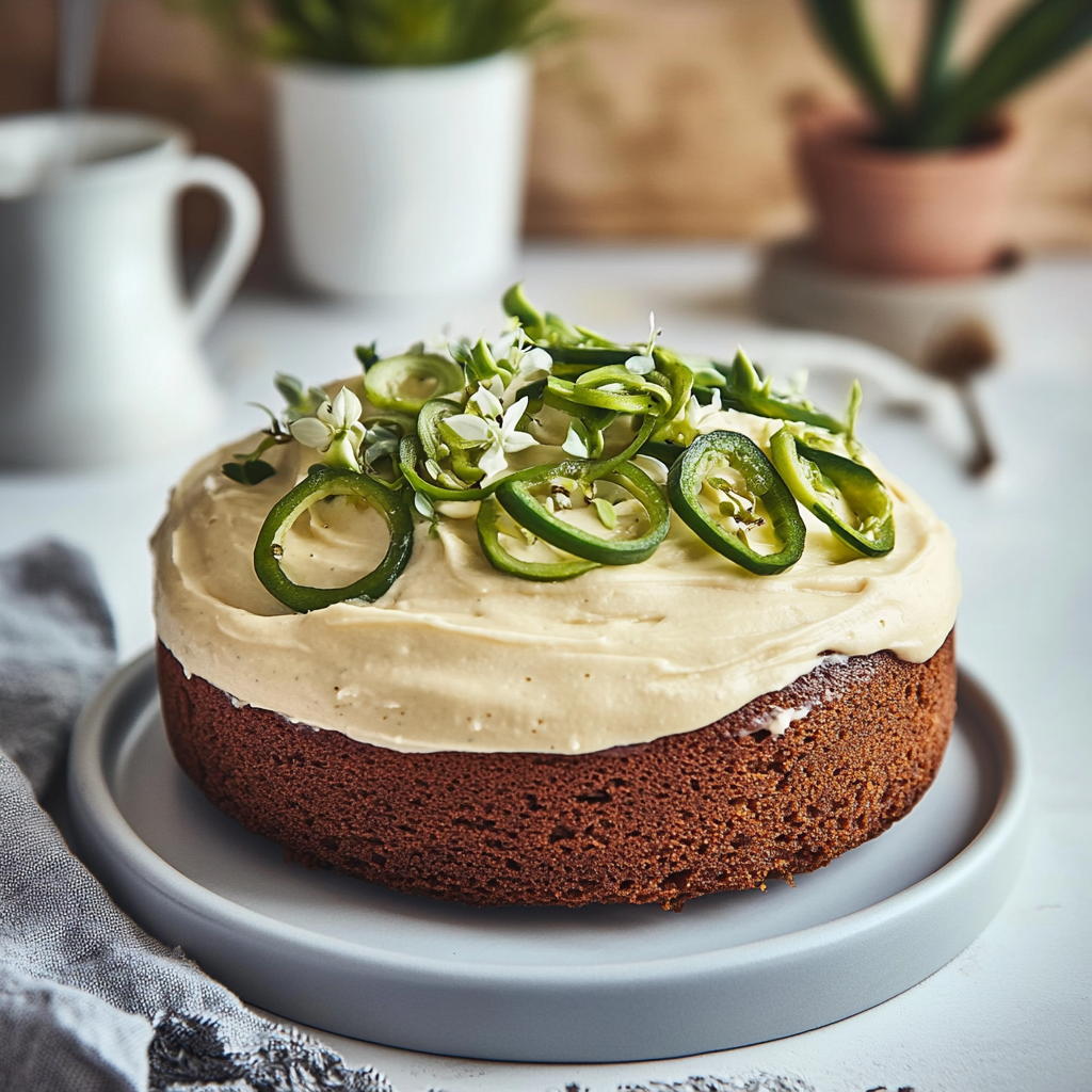 Recipe preparation for Zucchini Cake with Cream Cheese Frosting