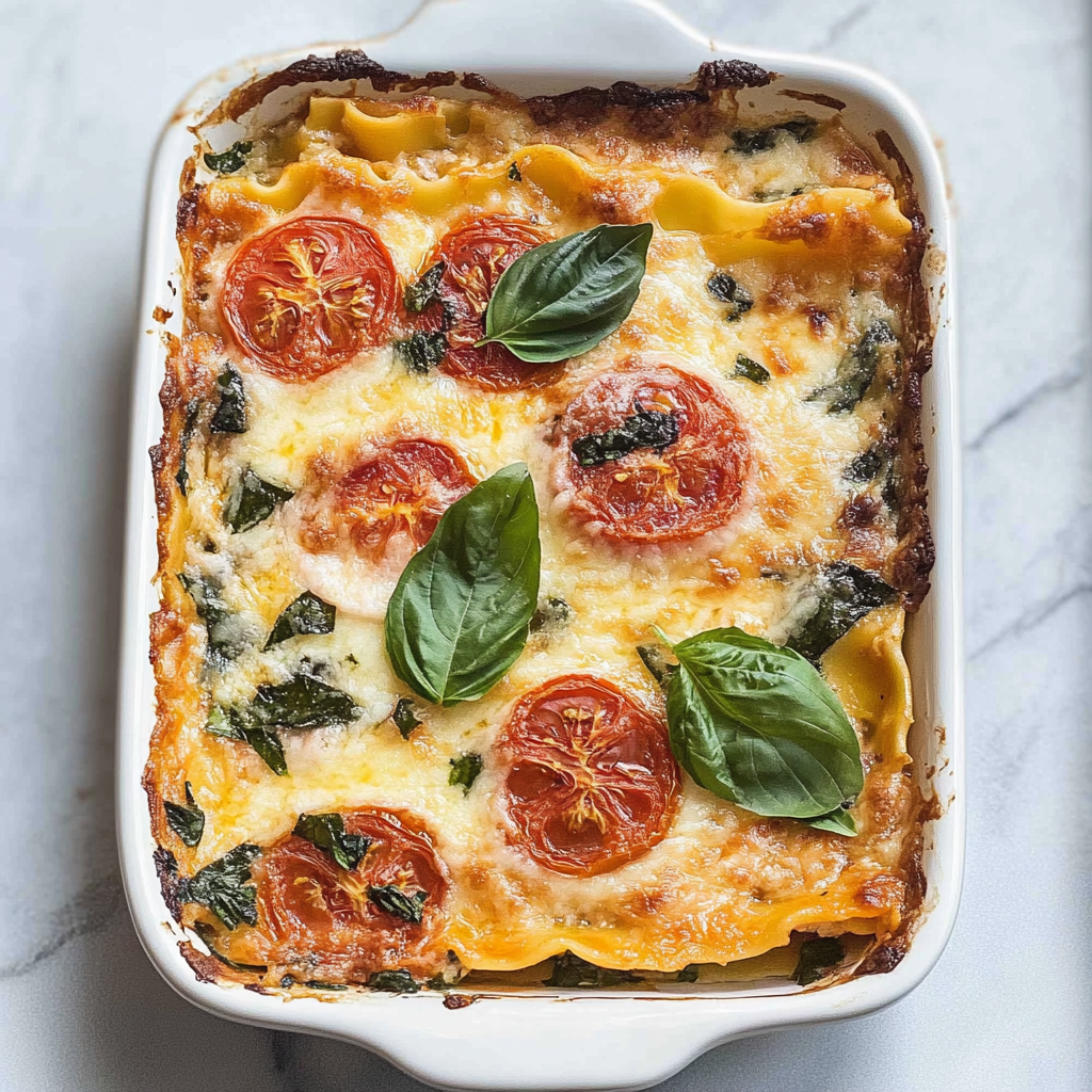 Recipe preparation for Tomato Lasagna