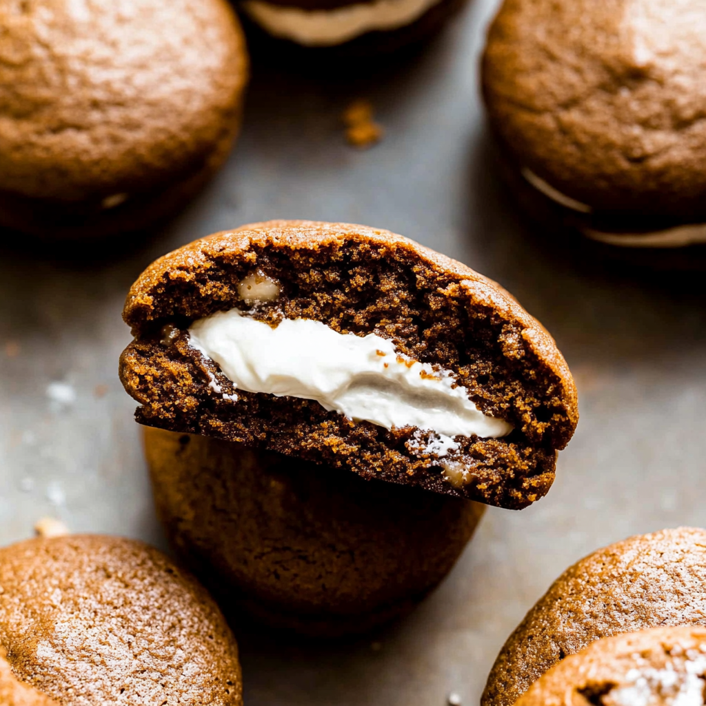Recipe preparation for Gingerbread Whoopie Pies