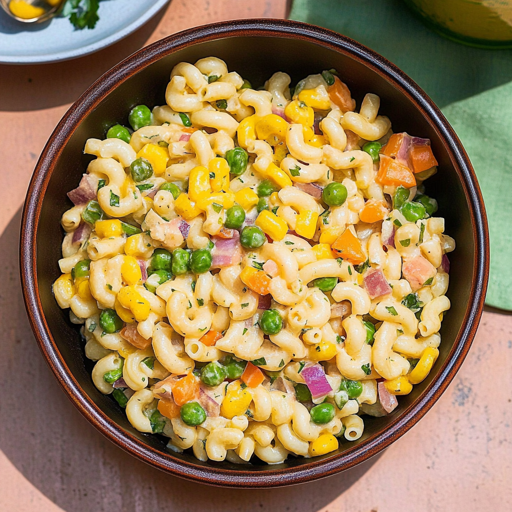 Recipe preparation for Mexican Macaroni Salad