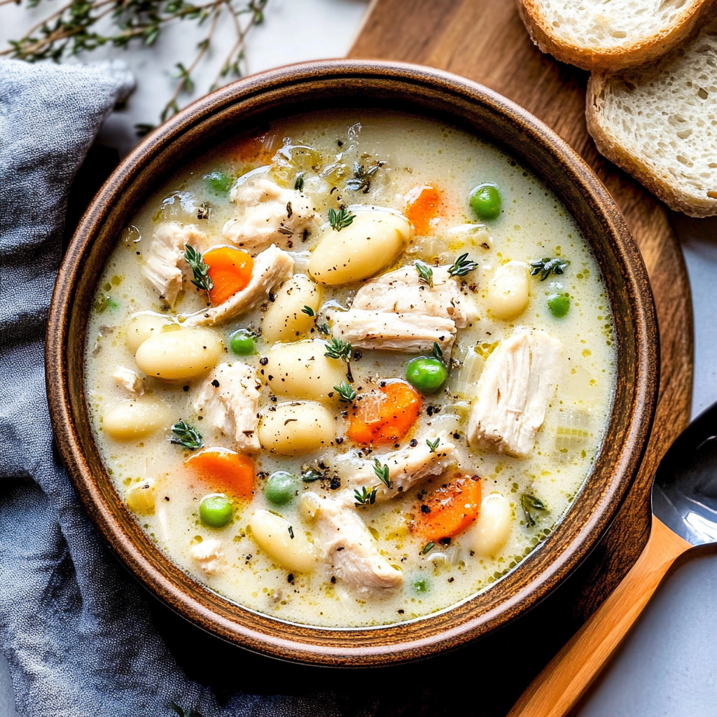 Recipe preparation for Chicken and Gnocchi Soup