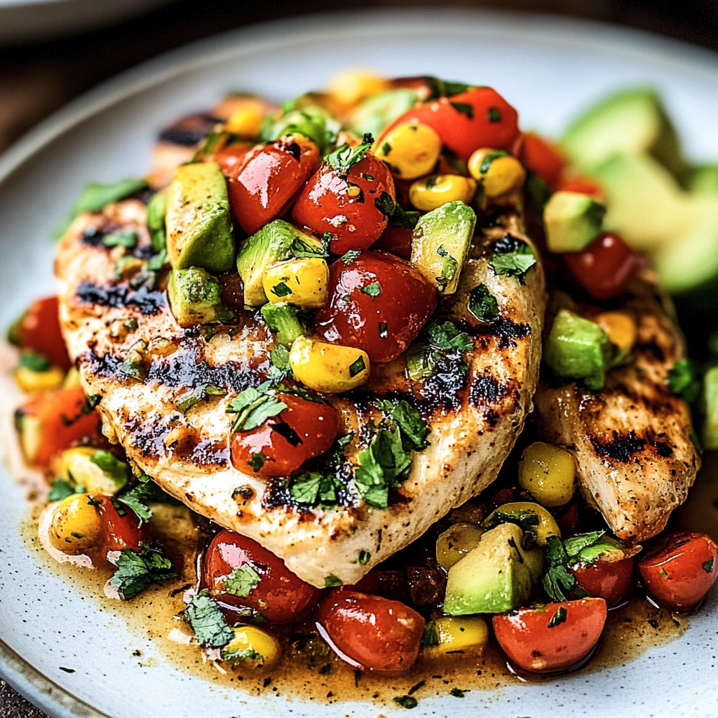 Recipe preparation for Fiesta Lime Chicken Recipe with Avocado