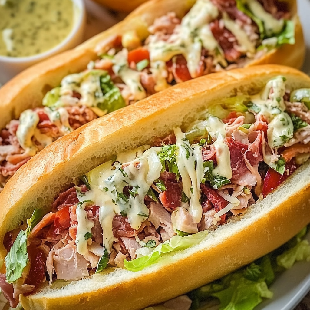 Recipe preparation for Chopped Italian Sandwich