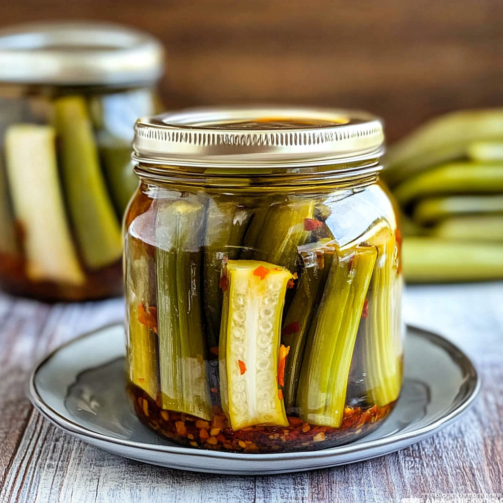 Recipe preparation for Pickled Okra