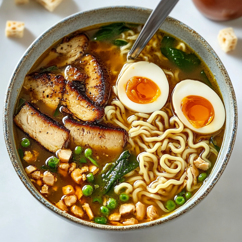 Recipe preparation for Homemade Ramen