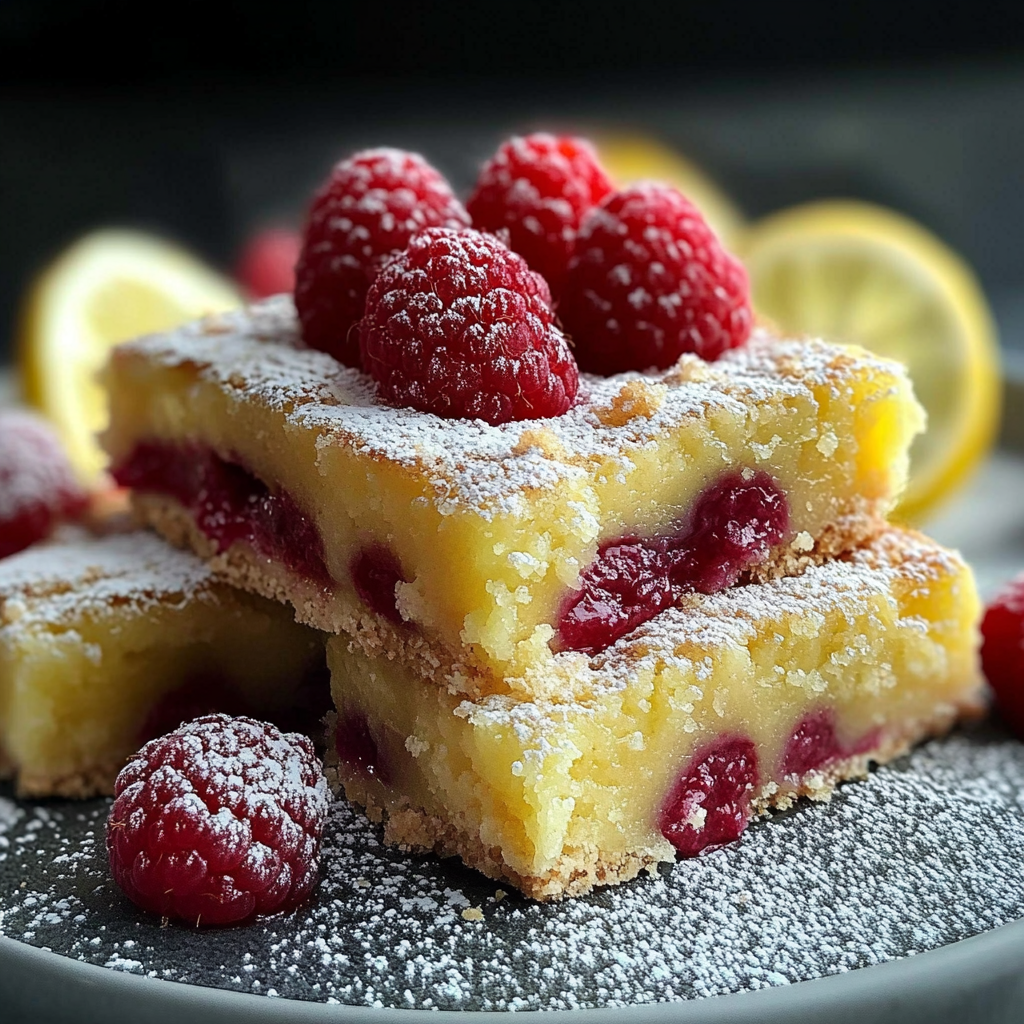 Recipe preparation for Raspberry Lemon Bars
