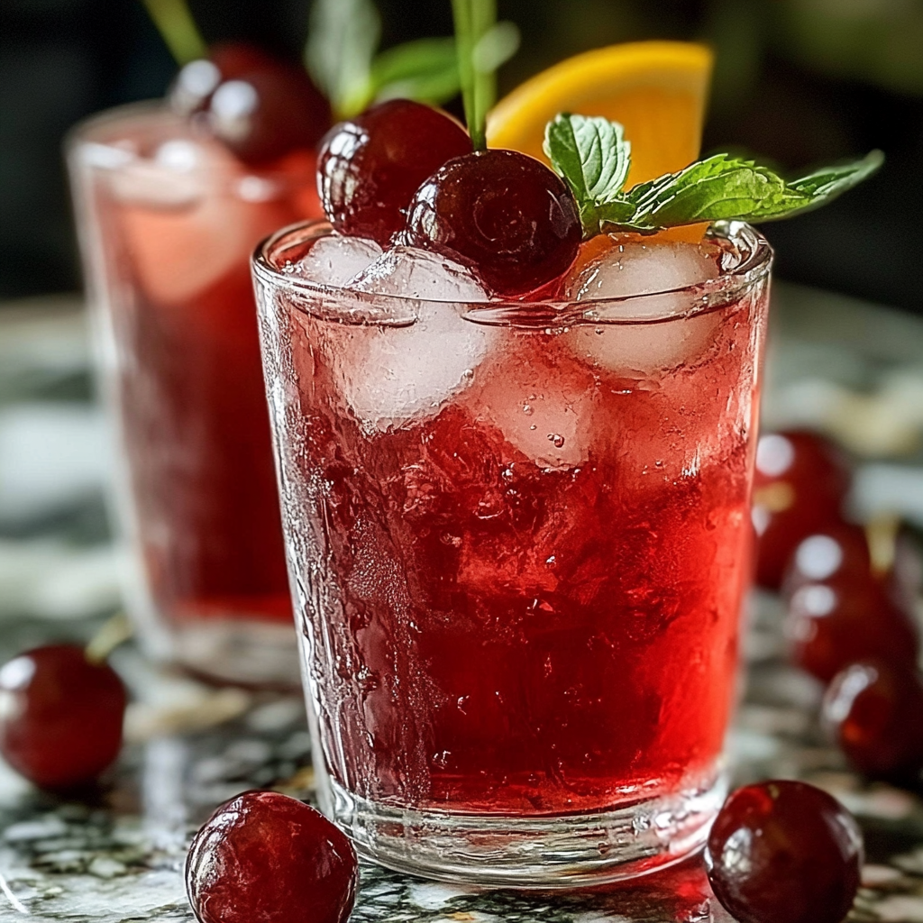 Recipe preparation for Cherry Iced Tea