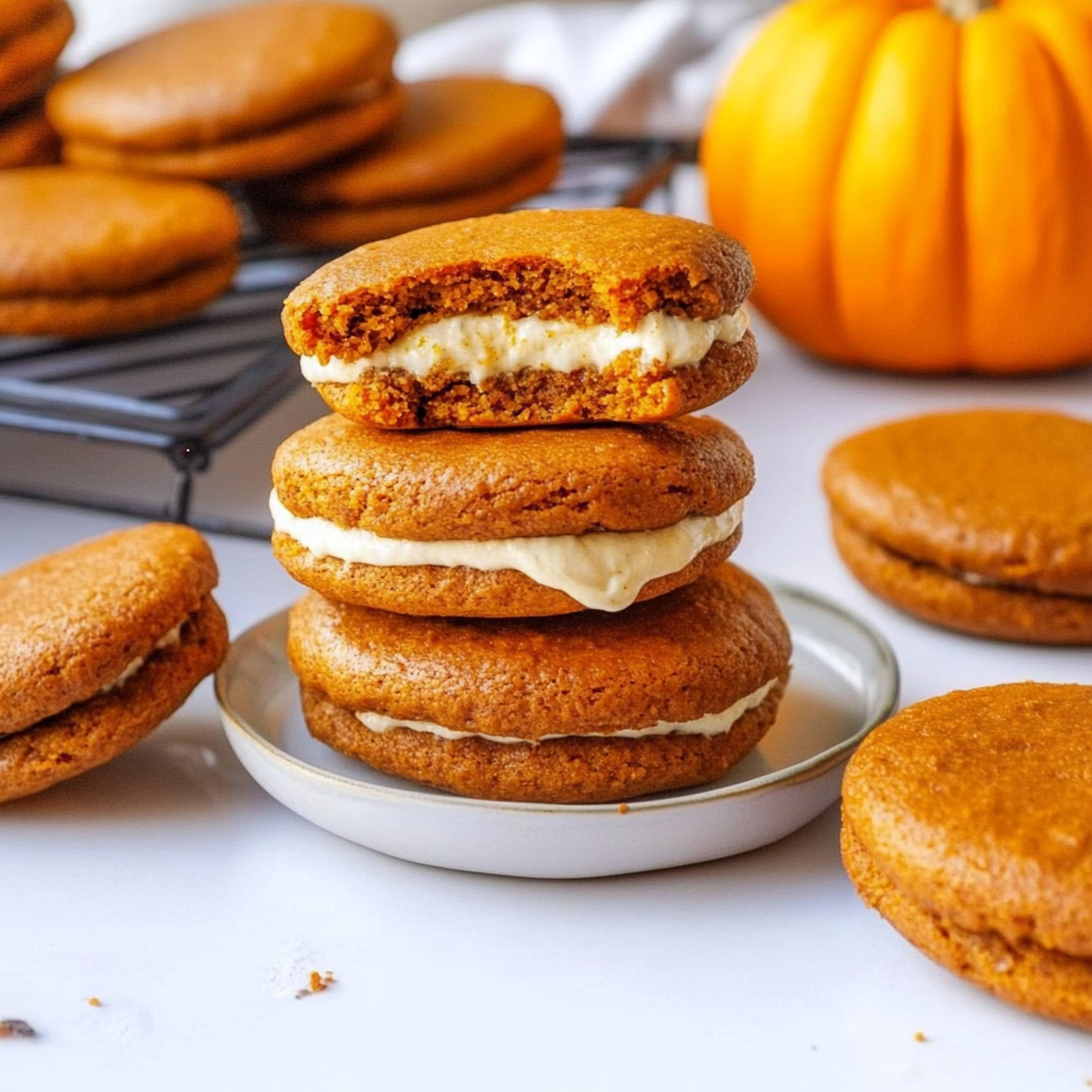 Recipe preparation for Pumpkin Whoopie Pies