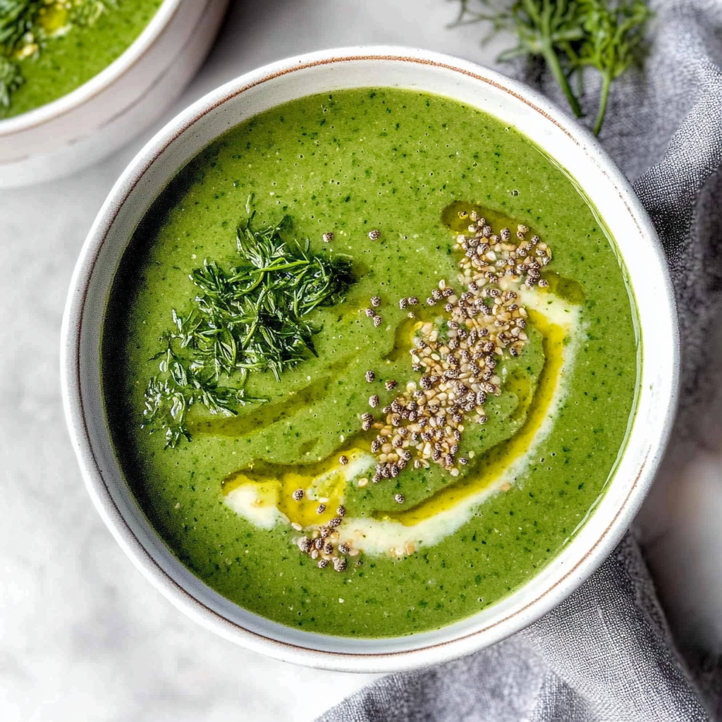 Recipe preparation for Green Detox Soup