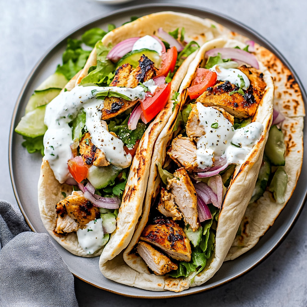 Recipe preparation for Chicken Gyros