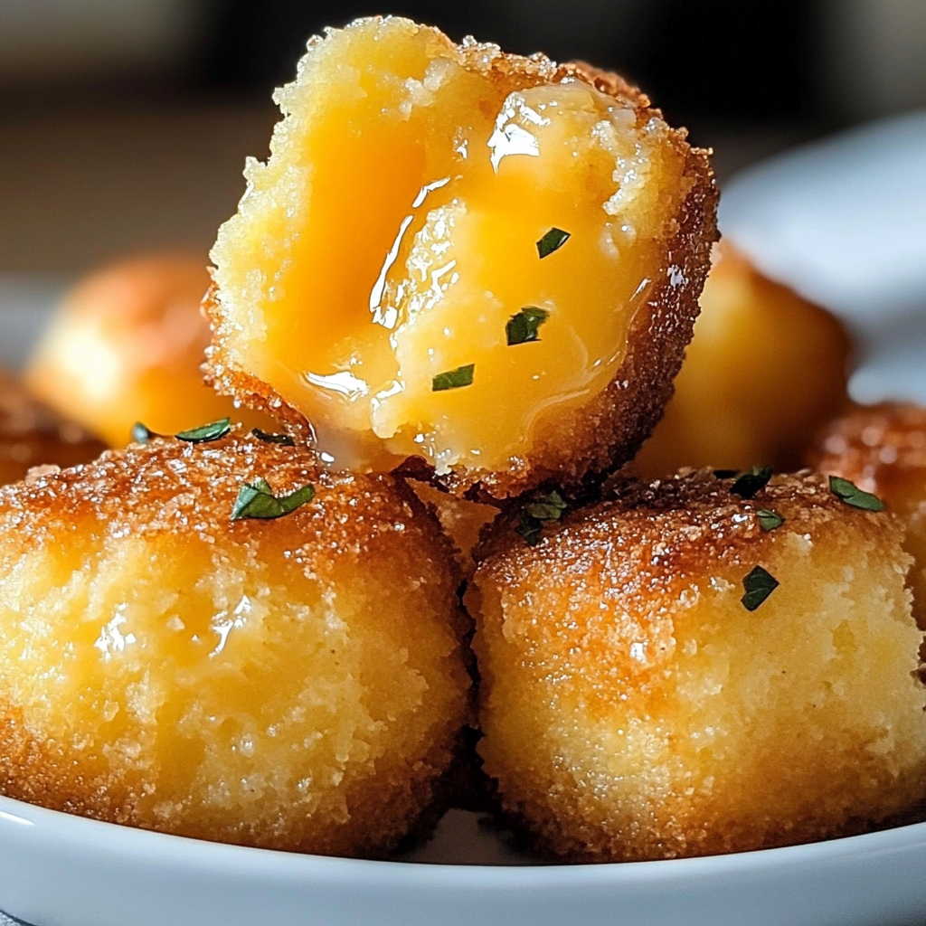 Recipe preparation for Honey Butter Cornbread Poppers