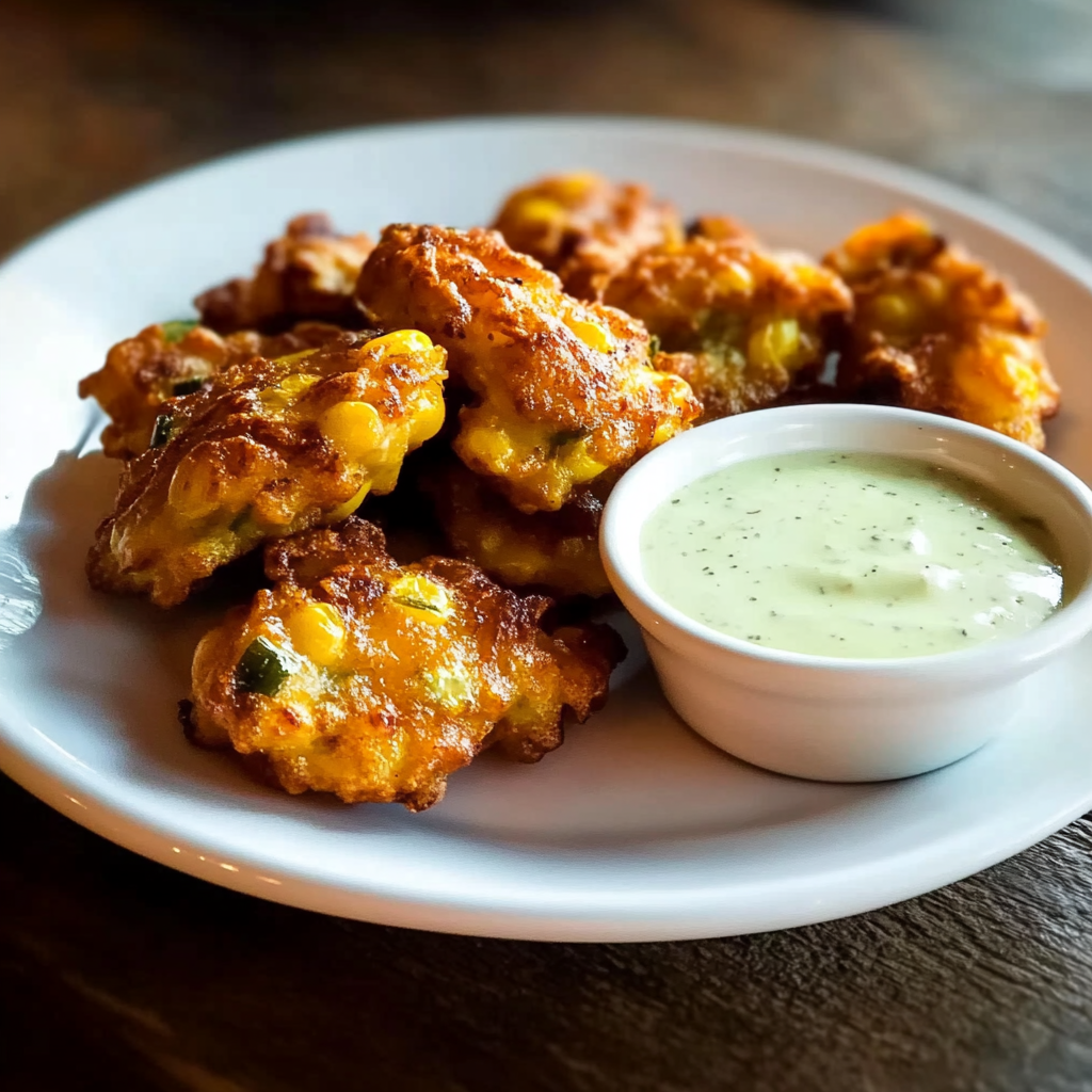 Recipe preparation for Jalapeño Corn Fritters