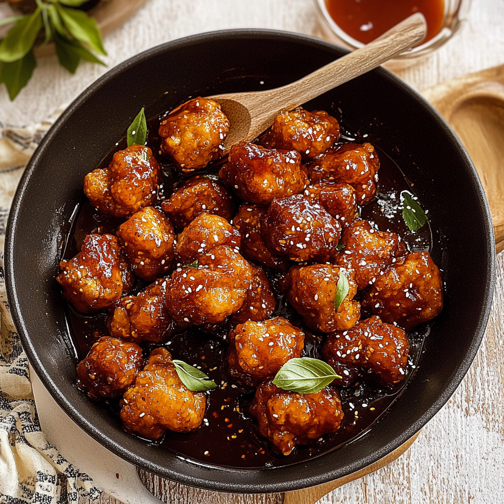 Recipe preparation for Southern Hot Honey Cauliflower Bites