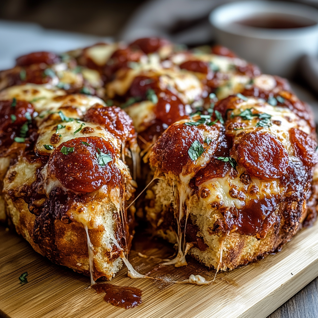 Recipe preparation for Pizza Monkey Bread
