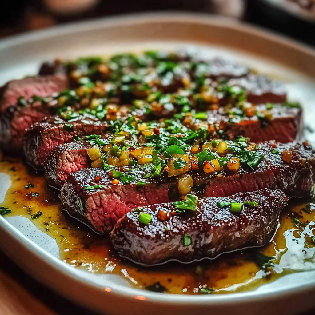 Recipe preparation for Garlic Butter Brazilian Steak