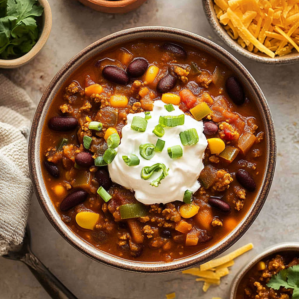 Recipe preparation for Hearty Pumpkin Chili Recipe