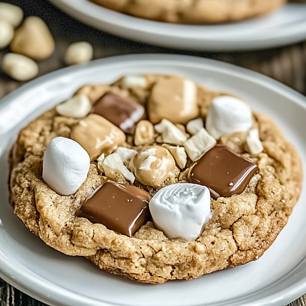 Recipe preparation for Peanut Butter Marshmallow Cookies
