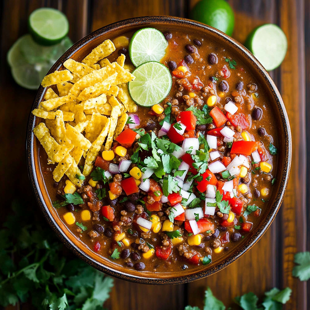 Recipe preparation for Slow Cooker Lentil Taco Chili