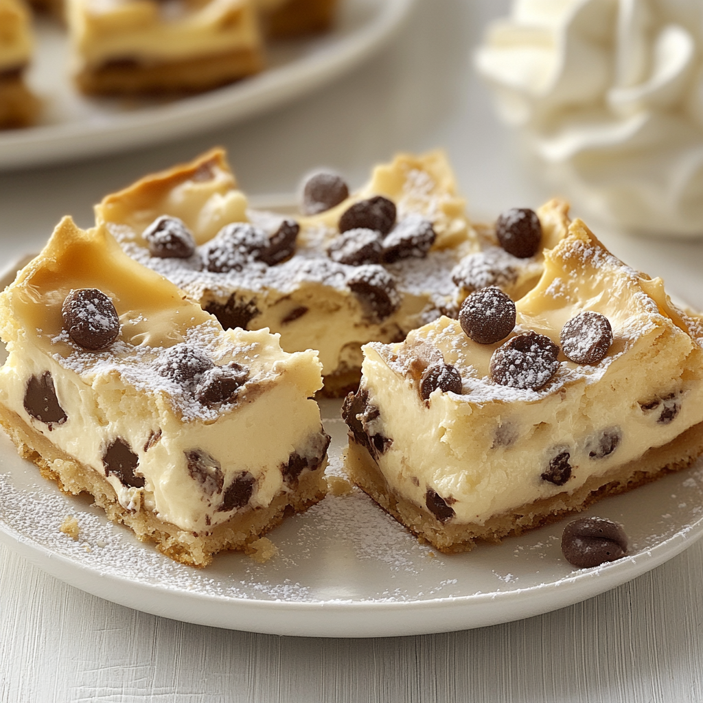 Recipe preparation for Classic Cannoli Squares