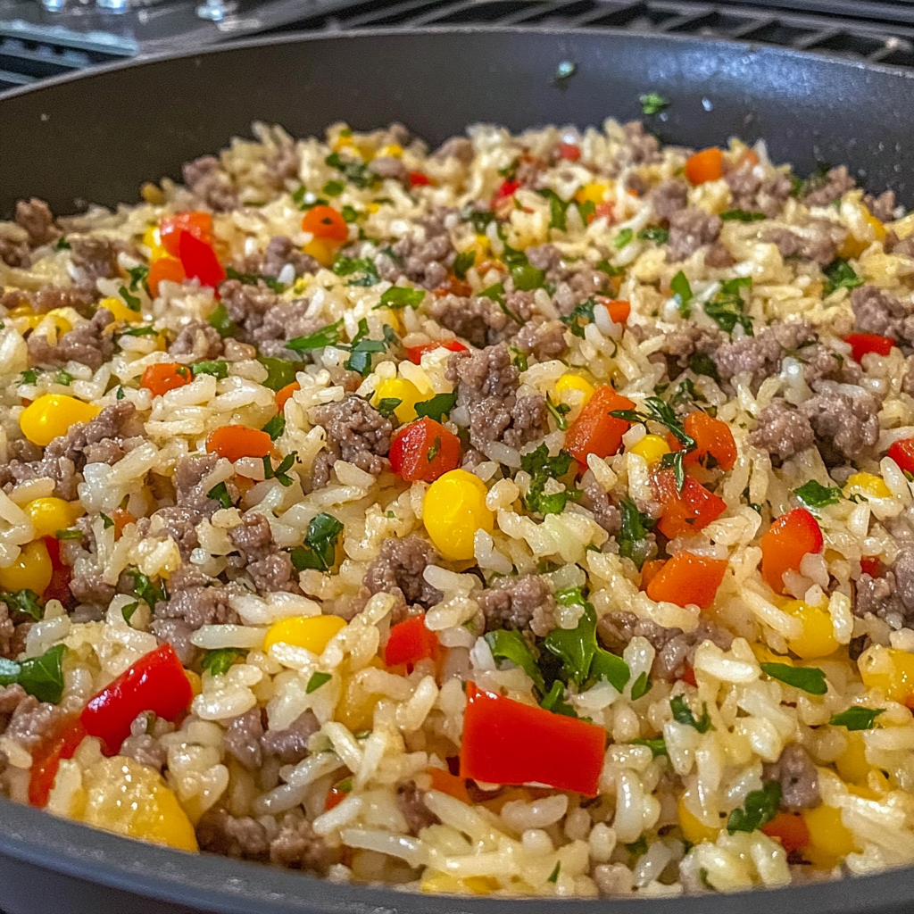 Recipe preparation for One Pot Dirty Rice