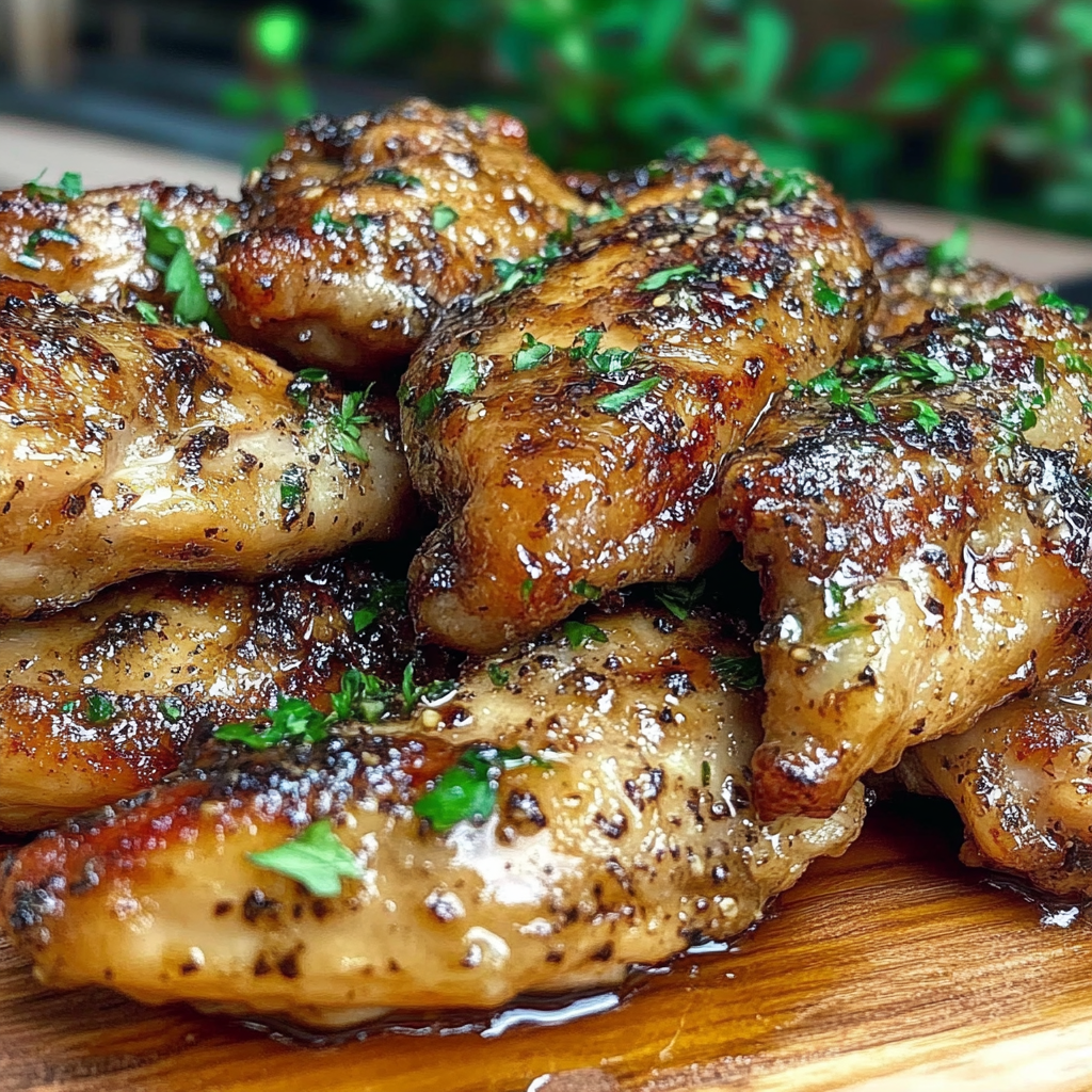 Recipe preparation for Smoked Garlic Lemon Pepper Chicken