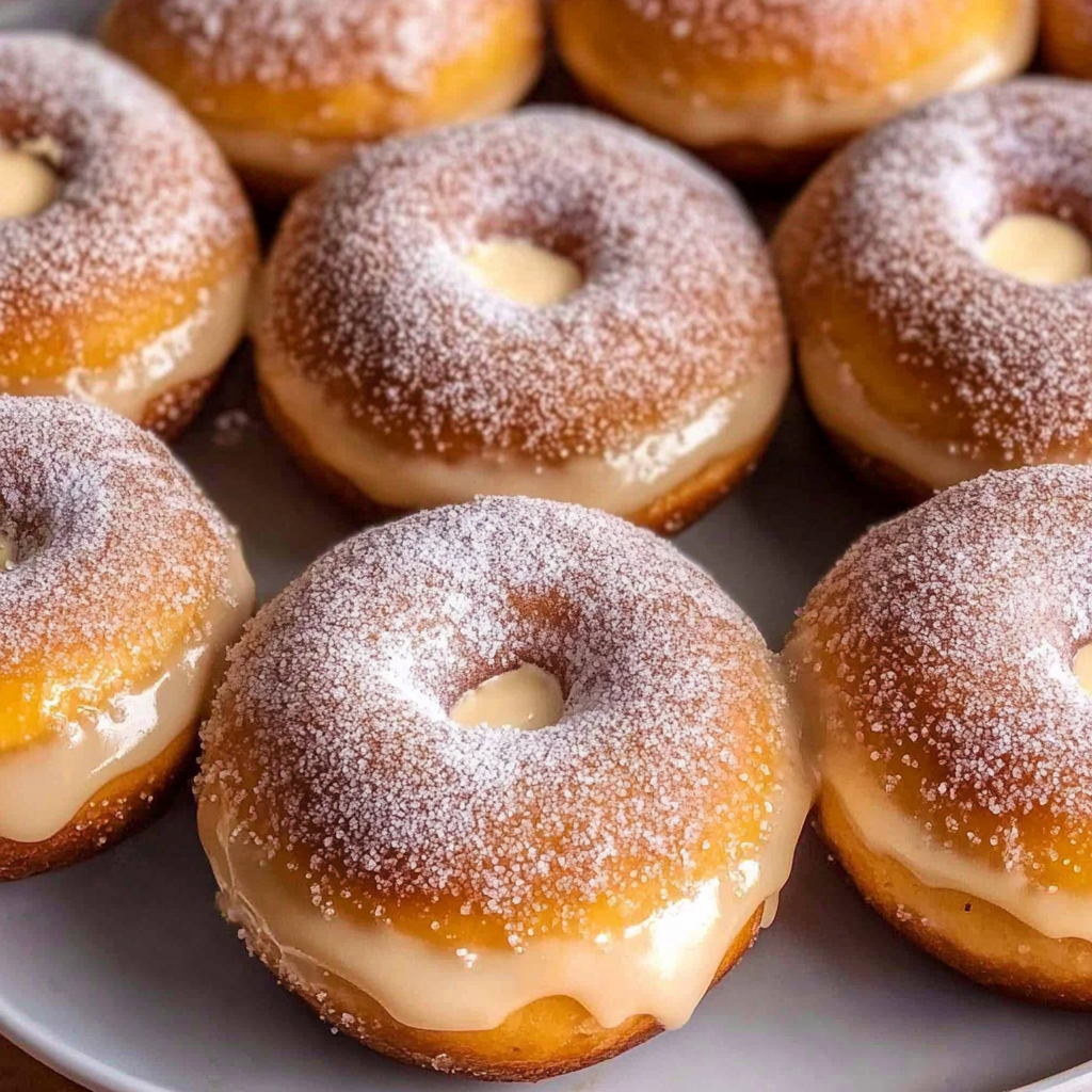 Recipe preparation for Brioche Doughnuts with Cheesecake