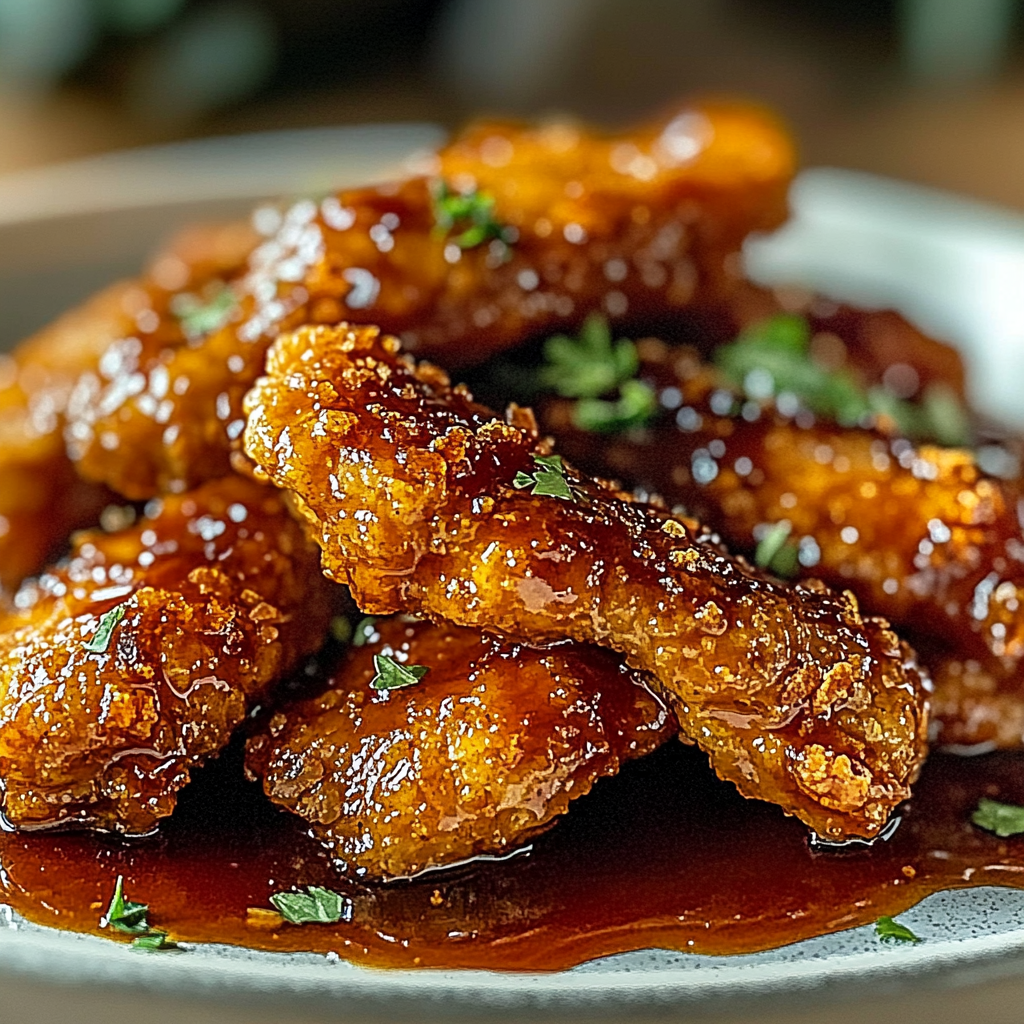 Recipe preparation for Tasty Baked Crunchy Hot Honey Chicken