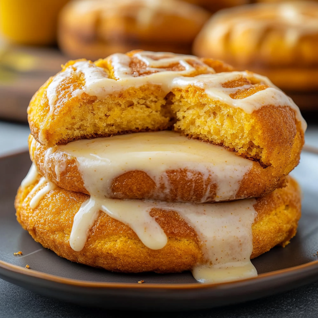 Recipe preparation for Pumpkin Cinnamon Rolls Browned Butter