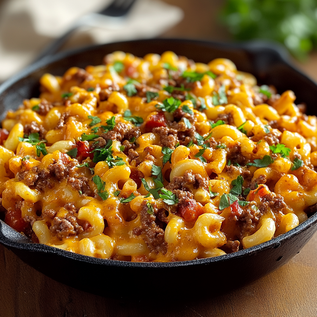 Recipe preparation for Taco Mac & Cheese
